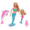 Papusi Steffi Si Evi Sirene Cu Delfin