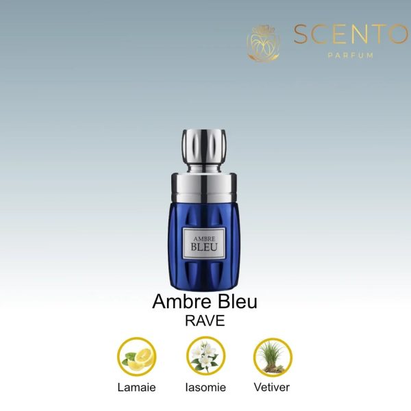 Parfum arabesc Ambre Bleu, RAVE, apa de parfum 100 ml, barbati