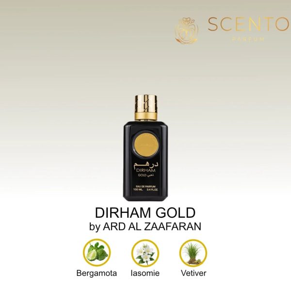 Parfum arabesc Dirham Gold, Ard Al Zaafaran, apa de parfum 100 ml, unisex - Original Dubai