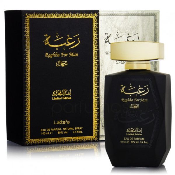 Parfum arabesc Raghba, Lattafa, apa de parfum 100 ml, barbati - Original Dubai