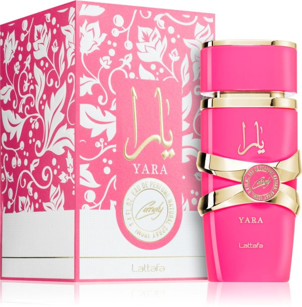 Parfum Yara Candy, Lattafa, apa de parfum 100 ml, femei - Original Dubai