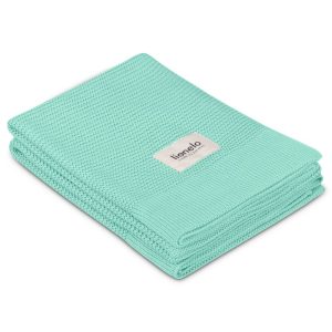 Paturica multifunctionala, Lionelo, Din bambus, Cu proprietati de termoreglare, Antibacteriana, Antifungica, Antialergice, Lavabila la masina de spalat, 100x75 cm, Verde