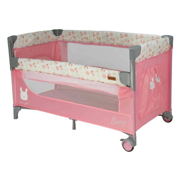 patut-pliant-bebe-stars-cu-doua-nivele-cu-laterala-culisanta-2-roti-si-buzunar-lateral-bunny-3334236-4.jpeg Patut pliant, Bebe Stars, Cu doua nivele, Cu laterala culisanta, 2 roti si buzunar lateral, Bunny