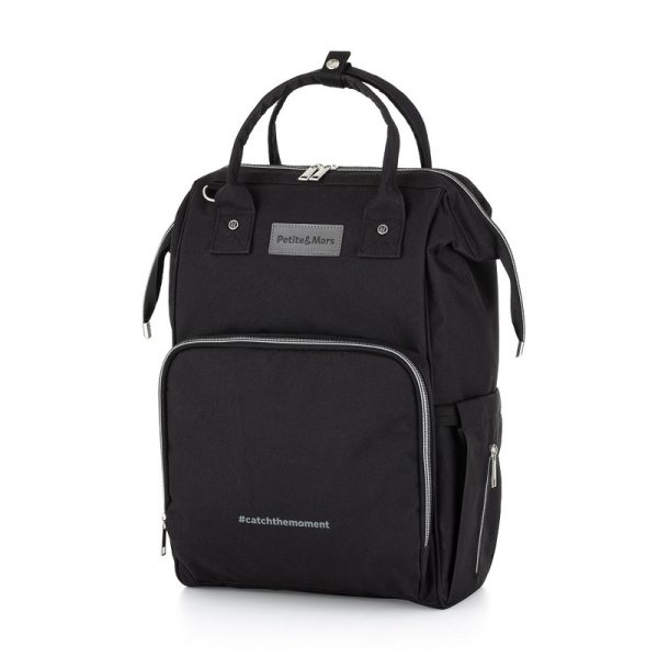 petite-mars-rucsac-pentru-mamici-cu-11-compartimente-cu-buzunare-termice-saltea-de-infasat-inclusa-30-x-42-x-15-cm-jack-black-2523851-4.jpeg Rucsac pentru mamici, Petite&Mars, Cu 11 compartimente, Cu buzunare termice, Saltea de infasat inclusa, 30 x 42 x 15 cm, Jack, Black