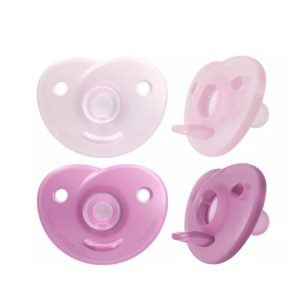 philips-avent-set-suzete-soothie-2-buc-0-6-luni-din-silicon-roz-1898798-4.jpeg Suzete set, Philips Avent, Soothie, 2 buc, 0-6 luni, Din silicon, Roz