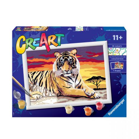 pictura-pe-numere-tigru.jpg Pictura pe numere - tigru 28937 Ravensburger