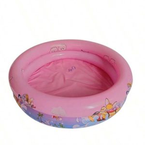 Piscina gonflabila pentru bebelusi si copii mici, 70x70x22 cm, pana la 3 ani, Roz