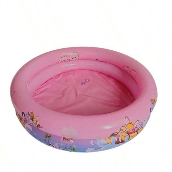Piscina gonflabila pentru bebelusi si copii mici, 70x70x22 cm, pana la 3 ani, Roz