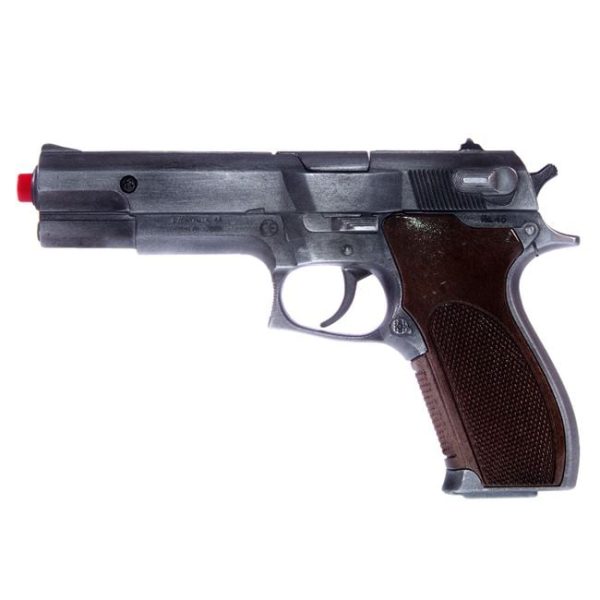 Pistol metalic de jucarie  cu capse,+5 ani