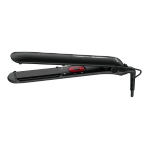 Placă de păr Rowenta EasyLiss Karl Lagerfeld SF161LF0  înveliș Ceramic Tourmaline  200 °C  Funcția Straight & Curl  negru