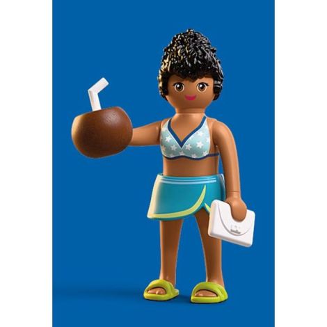 Playmobil - Figurina femeie in vacanta la plaja