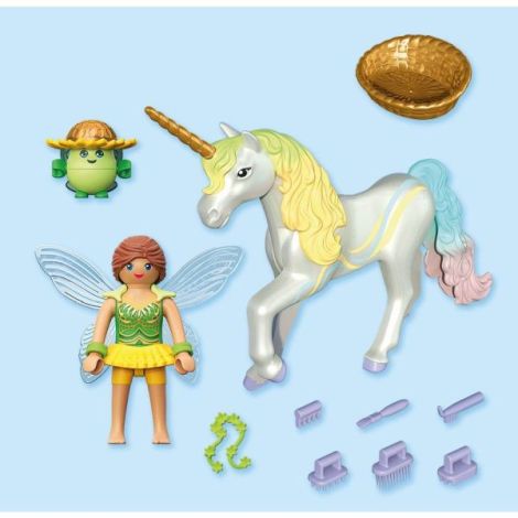playmobil-jucarie-de-rol-figurina-de-colectie-unicornul-rainbow-flower-si-zana-3.jpg Playmobil - Jucarie de rol Figurina de colectie unicornul Rainbow Flower si zana
