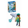 Playmobil - Jucarie de rol Ingrijitor zoo si urs polar