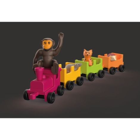 Playmobil - Jucarie de rol Plimbarea animalelor cu locomotiva