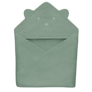 prosop-de-baie-lionelo-cu-gluga-din-muselina-100-bumbac-80x80-cm-absorbtie-eficienta-verde-3166545-4.jpeg Prosop de baie, Lionelo, Cu gluga, Din muselina, 100% bumbac, 80x80 cm, Absorbtie eficienta, Verde