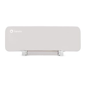 Protectie laterala pat, Lionelo, Lora, Pliabila, Sistem de blocare StandSafe, Geanta de transport inclusa, 105 x 45 cm, Bej