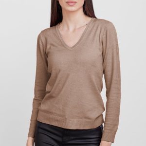 pulover-cu-decolteu-v-din-vascoza-negru-copie-979211.jpg Pulover cu decolteu V, din vascoza, bej inchis