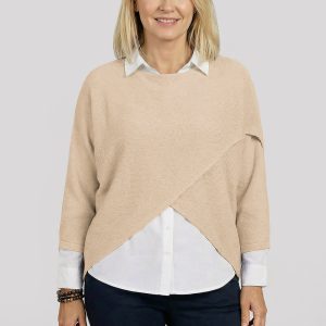 pulover-tip-poncho-petrecut-asimetric-cu-lana-verde-inchis-copie-424967.jpg Pulover tip poncho petrecut asimetric, bej