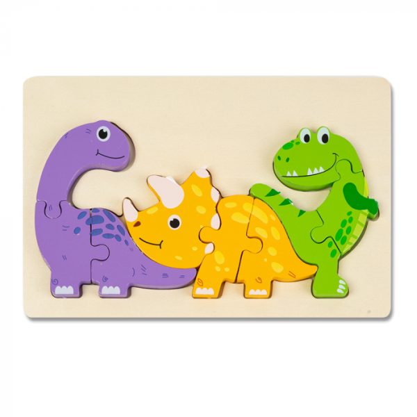 Puzzle 3D Familia de Dinozauri Montessori