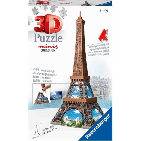 Puzzle 3D Mini Turnul Eiffel, 54 Piese