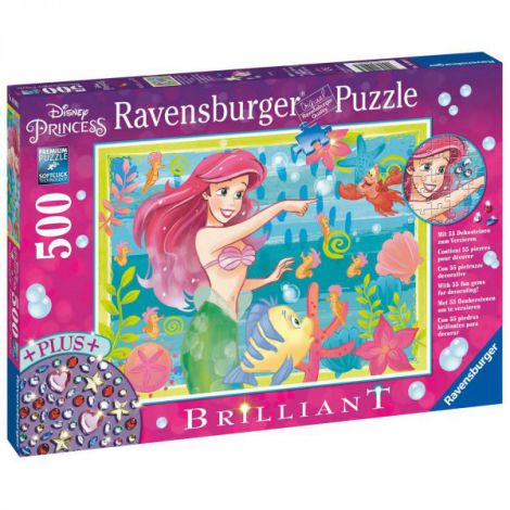PUZZLE ARIEL, 500 PIESE + STICKERE