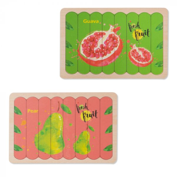 Puzzle cu Benzi de Potrivire cu Doua Fete