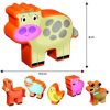 Puzzle de podea - distractie la ferma (12 piese)