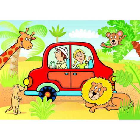Puzzle de podea - safari (24 piese)
