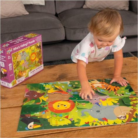 Puzzle deschide ferestrele - jungla ( 20 piese)