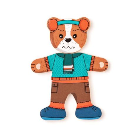 Puzzle din lemn - Imbraca catelul