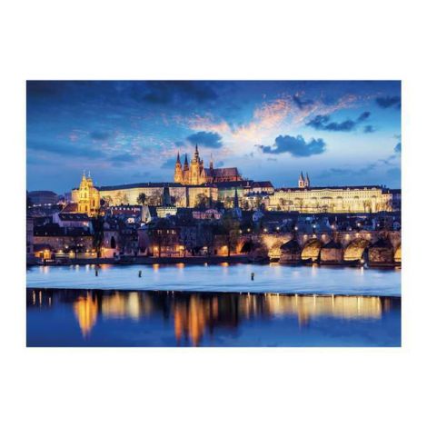 Puzzle neon - castelul praga (1000 piese)