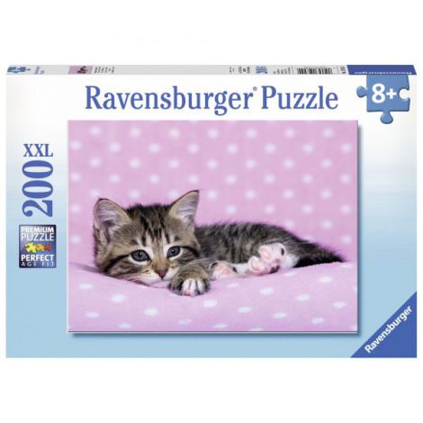 puzzle-pisicuta-pe-patura-200-piese.jpg PUZZLE PISICUTA PE PATURA, 200 PIESE