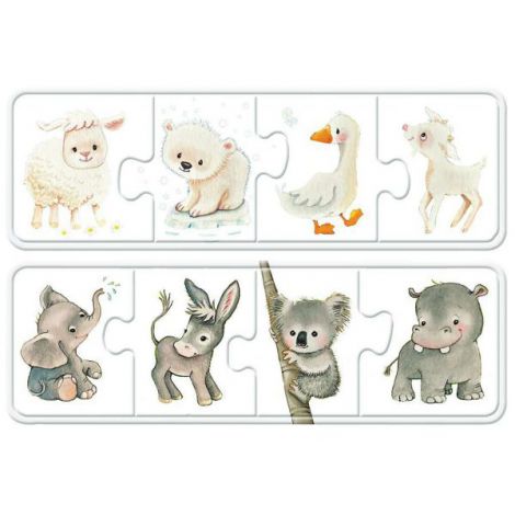 PUZZLE PUI DE ANIMALE, 6x4 PIESE