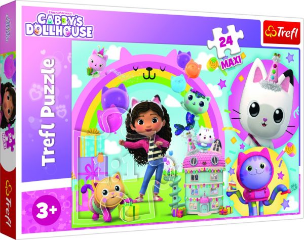 Puzzle Trefl 24 Maxi Gabbys Dollhouse Casa Lui Gabby