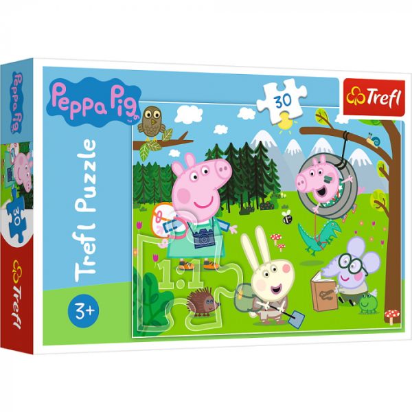 puzzle-trefl-30-peppa-pig-in-drumetie-870962.jpg Puzzle Trefl 30 Peppa Pig in Drumetie