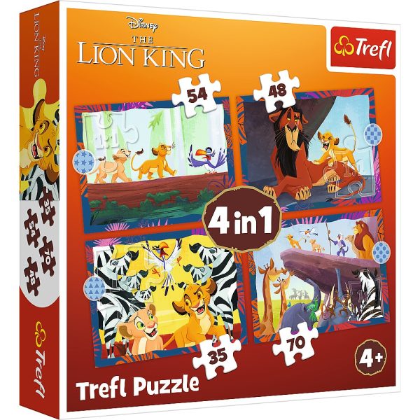 puzzle-trefl-4in1-disney-regele-leu-540010.jpg PUZZLE TREFL 4IN1 DISNEY REGELE LEU