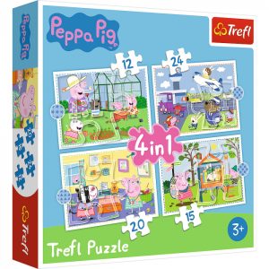 puzzle-trefl-4in1-peppa-pig-367011.jpg Puzzle Trefl 4 in 1 Peppa Pig