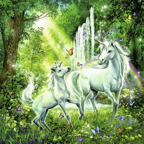 Puzzle Unicorni, 3X49 Piese