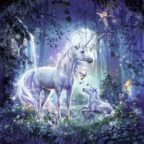 Puzzle Unicorni, 3X49 Piese