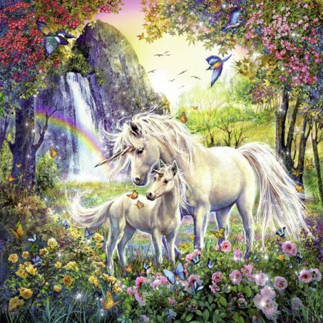 Puzzle Unicorni, 3X49 Piese
