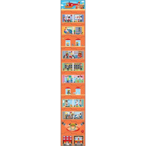 Puzzle vertical - statia de pompieri (12 piese)