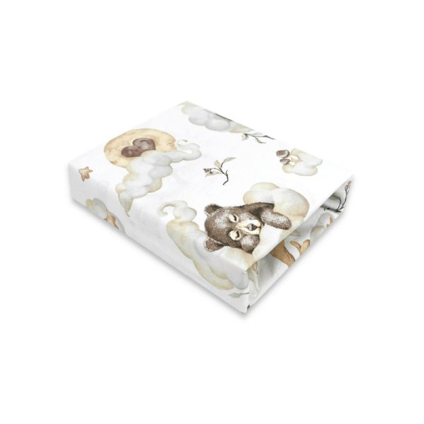 qmini-cearceaf-cu-elastic-pentru-patut-140x70-cm-din-bumbac-certificat-oeko-tex-standard-100-teddy-bear-and-friends-beige-2526332-4.jpeg Cearceaf cu elastic, Qmini, Pentru patut 140X70 cm, Din bumbac certificat Oeko Tex Standard 100, Teddy Bear and Friends Beige
