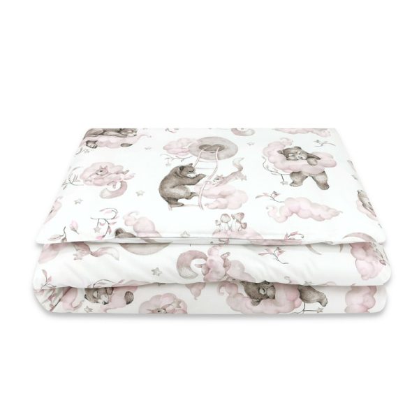 qmini-lenjerie-junior-cu-2-piese-din-bumbac-certificat-oeko-tex-standard-100-140-x-200-cm-teddy-bear-and-friends-pink-2602547-4.jpeg Lenjerie patut junior cu 2 piese, Qmini, Din bumbac certificat Oeko Tex Standard 100, 140 x 200 cm, Teddy Bear and Friends Pink