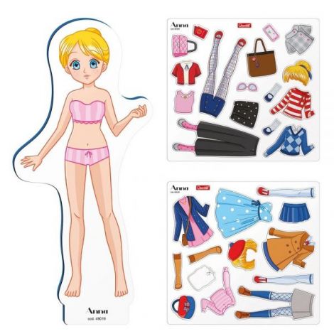 Magnetic Fashion Anna, 5+ ani, Quercetti Q02925