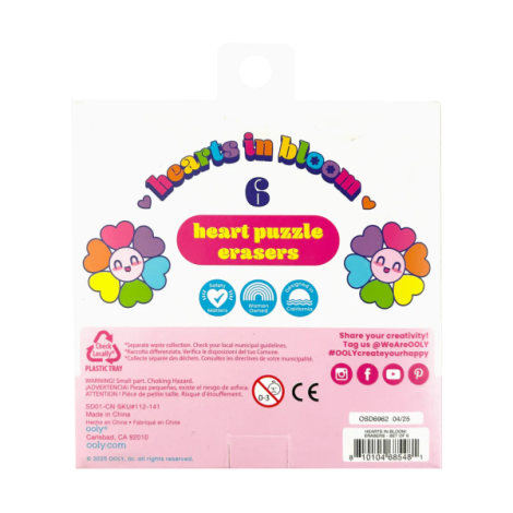 Radiere Inimi inflorite - set de 6 , Hearts in Bloom