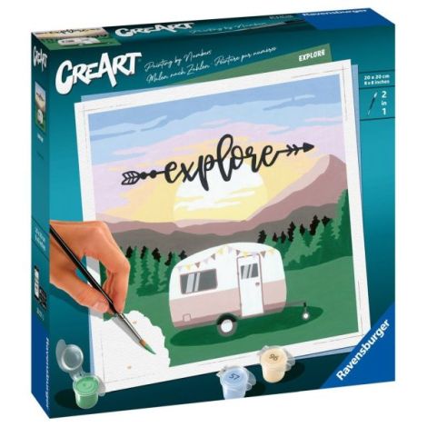 Ravensburger - CreArt pictura pe numere pentru adulti rulota Explore