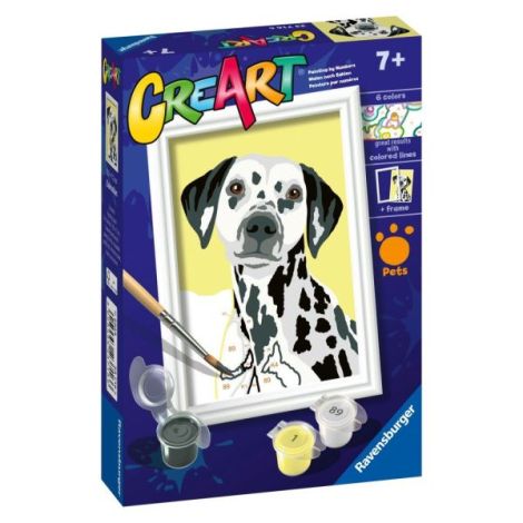 Ravensburger - CreArt pictura pe numere pentru copii caine dalmatian