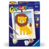 Ravensburger - CreArt pictura pe numere pentru copii leu salbatic