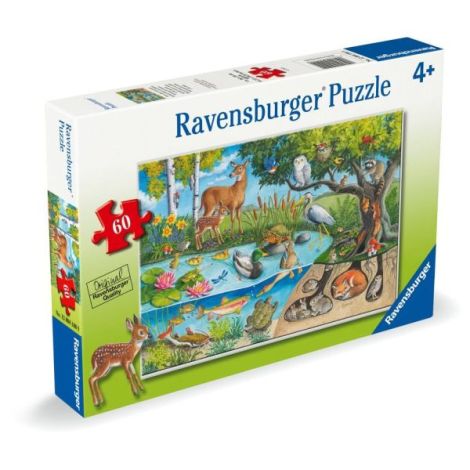 Ravensburger - Puzzle animale deasupra si sub apa 60 piese
