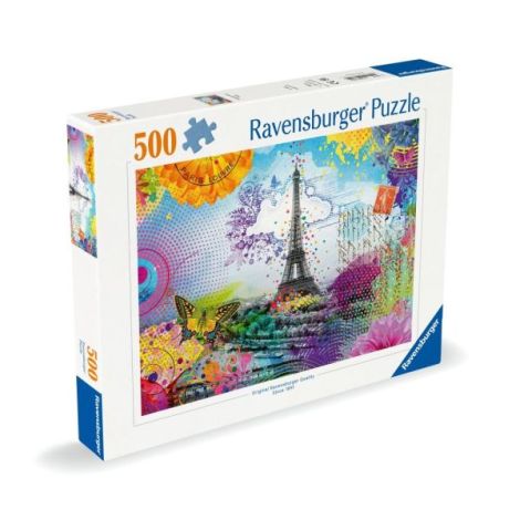 Ravensburger - Puzzle carte postala din Paris 500 piese